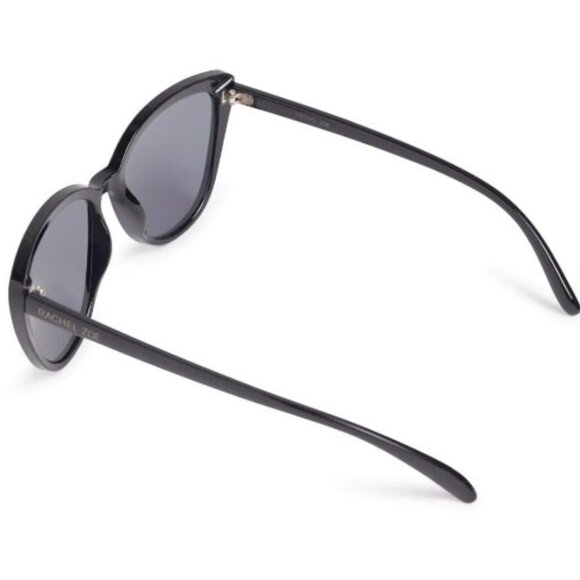 Rachel Zoe Nina Cat Eye Sunglasses in Black with Croc Skin Case main image 13